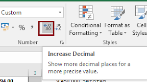 Cara Cepat Menambah dan Mengurangi Angka Desimal Dalam Excel